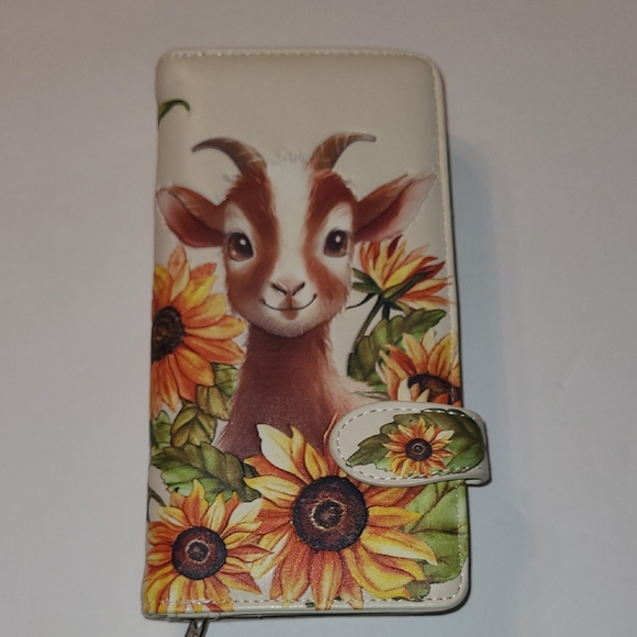 Shag wear Handbags - SHAG WEAR Goat and Sunflower Wallet Case